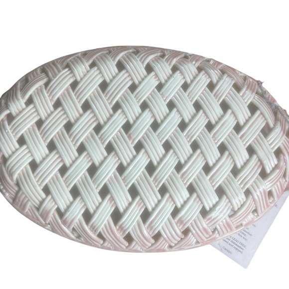 PORCELAINLACE Porcelain Woven Tray - Picture 2 of 4